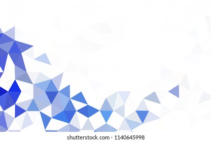 Light Purple, Pink vector polygon abstract background. A sample with polygonal shapes. Triangular pattern for your design.