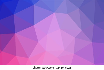 Light Purple, Pink vector polygon abstract background. A completely new color illustration in a polygonal style. New template for your brand book.