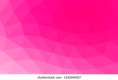 Light Purple, Pink vector polygon abstract polygon abstract. Brand new colored illustration in blurry style with gradient. Triangular pattern for your business design.