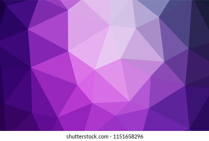 Light Purple, Pink vector polygon abstract layout. Modern abstract illustration with triangles. New template for your brand book.