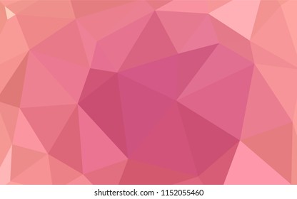 Light Purple, Pink vector polygon abstract layout. Triangular geometric sample with gradient.  New template for your brand book.