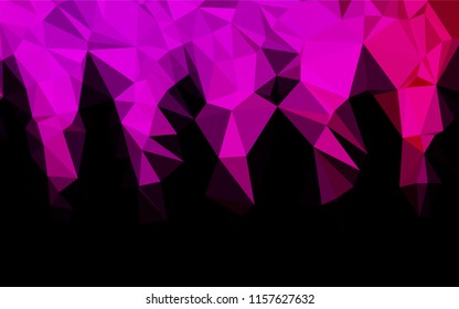 Light Purple, Pink vector polygon abstract background. A completely new color illustration in a vague style. A completely new design for your business.