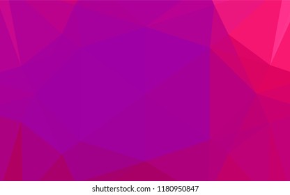 Light Purple, Pink vector polygon abstract backdrop. Colorful abstract illustration with gradient. A new texture for your design.