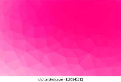 Light Purple, Pink vector polygon abstract layout. Triangular geometric sample with gradient.  The elegant pattern can be used as part of a brand book.