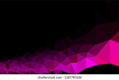 Light Purple, Pink vector polygon abstract backdrop. Brand new colored illustration in blurry style with gradient. The template can be used as a background for cell phones.