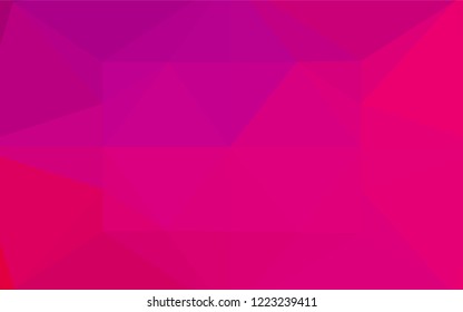 Light Purple, Pink vector polygon abstract layout. Shining colored illustration in a Brand new style. The textured pattern can be used for background.
