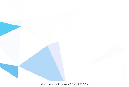 Light Purple, Pink vector polygon abstract backdrop. Colorful abstract illustration with triangles. Triangular pattern for your design.