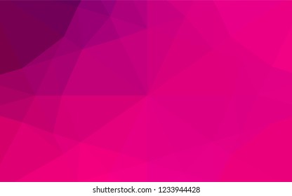 Light Purple, Pink vector polygon abstract background. Creative illustration in halftone style with gradient. The elegant pattern can be used as part of a brand book.