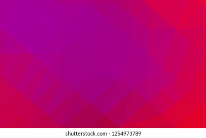 Light Purple, Pink vector polygon abstract layout. Brand new colorful illustration in with gradient. Polygonal design for your web site.