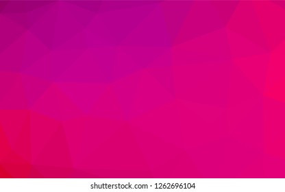 Light Purple, Pink vector polygon abstract background. An elegant bright illustration with gradient. The elegant pattern can be used as part of a brand book.