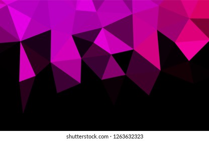 Light Purple, Pink vector polygon abstract backdrop. A completely new color illustration in a vague style. The completely new template can be used for your brand book.