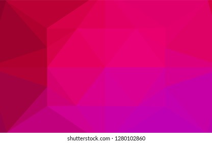 Light Purple, Pink vector polygon abstract backdrop. A completely new color illustration in a vague style. The template can be used as a background for cell phones.