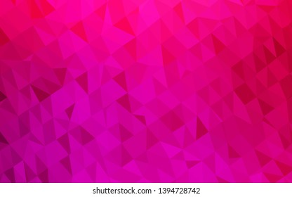 Light Purple, Pink vector polygon abstract backdrop. Glitter abstract illustration with an elegant design. Completely new template for your business design.
