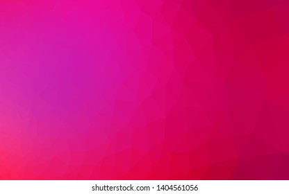 Light Purple, Pink vector polygon abstract background. Glitter abstract illustration with an elegant design. Completely new design for your business.
