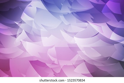 Light Purple, Pink vector polygon abstract layout. Creative illustration in halftone style with triangles. A completely new design for your leaflet.
