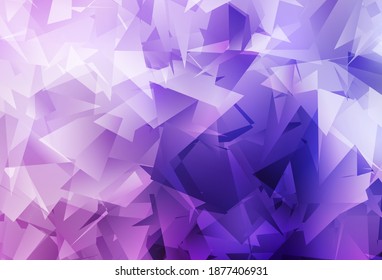 Light Purple, Pink vector polygon abstract background. Colorful illustration in abstract style with triangles. Textured pattern for your backgrounds.