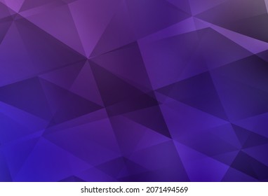 Light Purple, Pink vector polygon abstract background. Elegant bright polygonal illustration with gradient. Brand new design for your business.