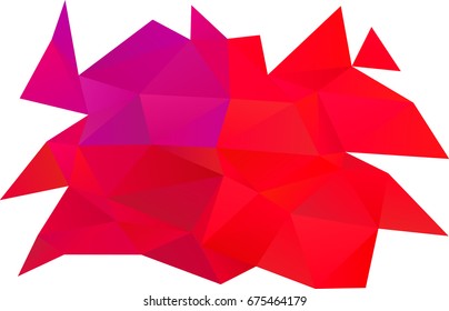 Light Purple, Pink vector polygon abstract background. Geometric illustration in Origami style with gradient.  The elegant pattern can be used as part of a brand book.