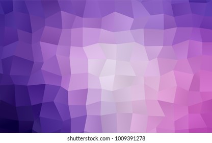 Light Purple, Pink vector polygonal illustration, which consist of rectangles. Rectangular pattern for your business design. Geometric background in Origami style with gradient. 