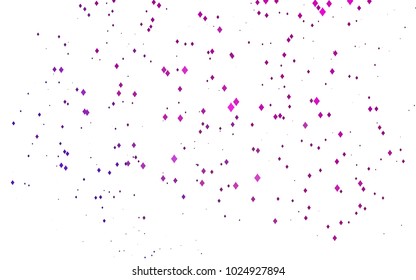 Light Purple, Pink vector polygonal illustration, which consist of rectangles. Rectangular pattern for your business design. Geometric background in Origami style with gradient. 