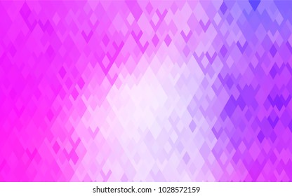 Light Purple, Pink vector polygonal illustration consisting of rectangles. Rectangular design for your business. Creative geometric background in origami style with gradient.