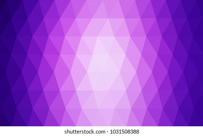 Light Purple, Pink vector polygonal illustration, which consist of triangles. Triangular pattern for your business design. Geometric background in Origami style with gradient. 