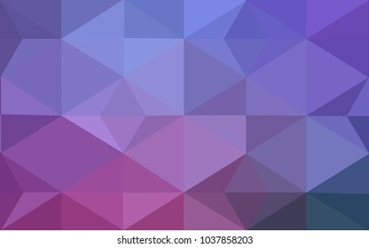 Light Purple, Pink vector polygonal illustration, which consist of triangles. Triangular design for your business. Creative geometric background in Origami style with gradient