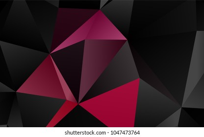 Light Purple, Pink vector polygonal pattern. A completely new color illustration in a vague style. A completely new design for your business.