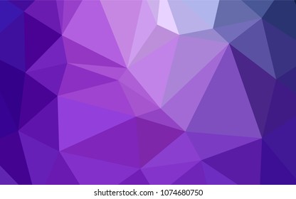 Light Purple, Pink vector polygonal background. Modern geometrical abstract illustration with gradient. The polygonal design can be used for your web site.