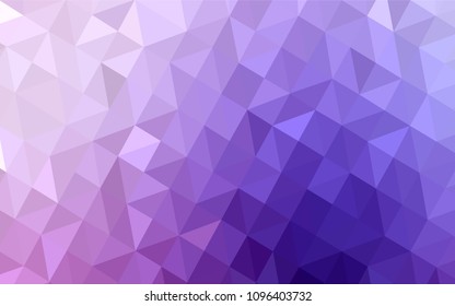 Light Purple, Pink vector polygonal template. Colorful abstract illustration with triangles. Brand new design for your business.
