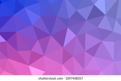 Light Purple, Pink vector polygonal template. Elegant bright polygonal illustration with gradient. A new texture for your web site.