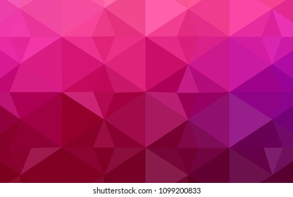 Light Purple, Pink vector polygonal template. A completely new color illustration in a polygonal style. Brand new design for your business.