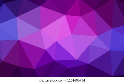 Light Purple, Pink vector polygonal background. Elegant bright polygonal illustration with gradient. New template for your brand book.
