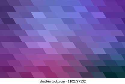 Light Purple, Pink vector polygonal illustration, which consist of rectangles. Rectangular pattern for your business design. Geometric background in Origami style with gradient. 