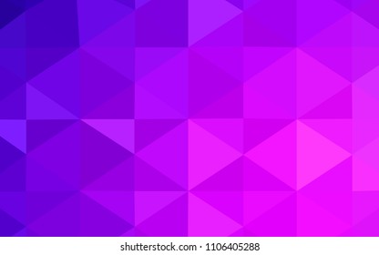 Light Purple, Pink vector polygonal template. Colorful illustration in polygonal style with gradient. A completely new template for your business design.