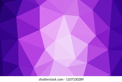 Light Purple, Pink vector polygonal background. A completely new color illustration in a polygonal style. Polygonal design for your web site.