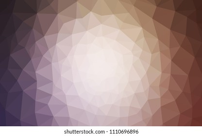 Light Purple, Pink vector polygonal pattern. Colorful abstract illustration with triangles. Brand new style for your business design.