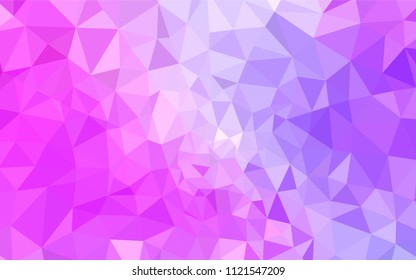 Light Purple, Pink vector polygonal background. Geometric illustration in Origami style with gradient.  Pattern for a brand book's backdrop.