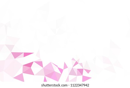 Light Purple, Pink vector polygonal background. Geometric illustration in Origami style with gradient.  Pattern for a brand book's backdrop.