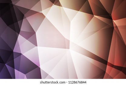 Light Purple, Pink vector polygonal background. Geometric illustration in Origami style with gradient.  Polygonal design for your web site.
