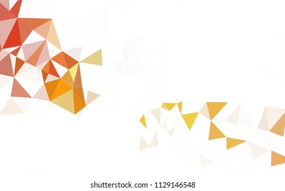 Light Purple, Pink vector polygonal pattern. Shining colorful illustration with triangles. A completely new design for your leaflet.