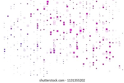Light Purple, Pink vector polygonal illustration, which consist of rectangles. Rectangular pattern for your business design. Geometric background in Origami style with gradient. 