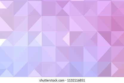 Light Purple, Pink vector polygonal pattern. Geometric illustration in Origami style with gradient.  Brand new style for your business design.