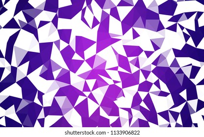 Light Purple, Pink vector polygonal pattern. Polygonal abstract illustration with gradient. Template for cell phone's backgrounds.