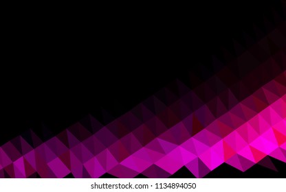 Light Purple, Pink vector polygonal template. Shining colored illustration in a Brand new style. The template can be used as a background for cell phones.