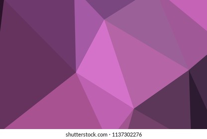 Light Purple, Pink vector polygonal template. A completely new color illustration in a polygonal style. A new texture for your web site.