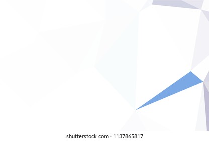 Light Purple, Pink vector polygonal template. Creative geometric illustration in Origami style with gradient. Polygonal design for your web site.