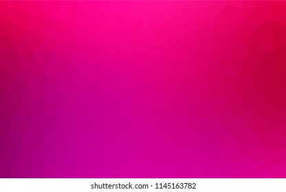 Light Purple, Pink vector polygonal template. Triangular geometric sample with gradient.  A completely new design for your business.
