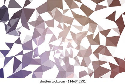 Light Purple, Pink vector polygonal pattern. Creative geometric illustration in Origami style with gradient. Triangular pattern for your design.
