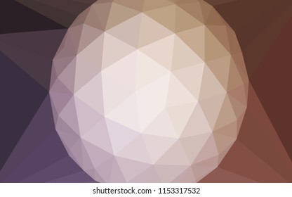 Light Purple, Pink vector polygonal template with a diamond. Modern abstract illustration with triangles. Template for cell phone's backgrounds.